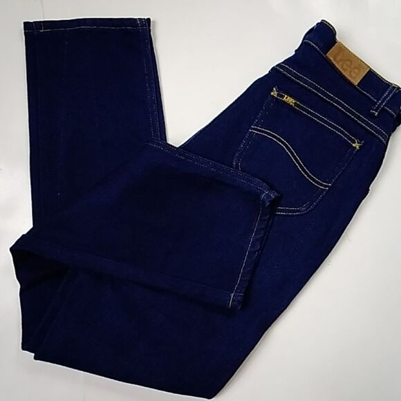 Vintage 70s 80s Lee Made In USA Union High Waisted Women Jeans 12M - Picture 1 of 15